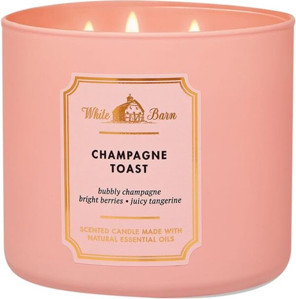 White Barn Champagne Toast 3 Wick Candle